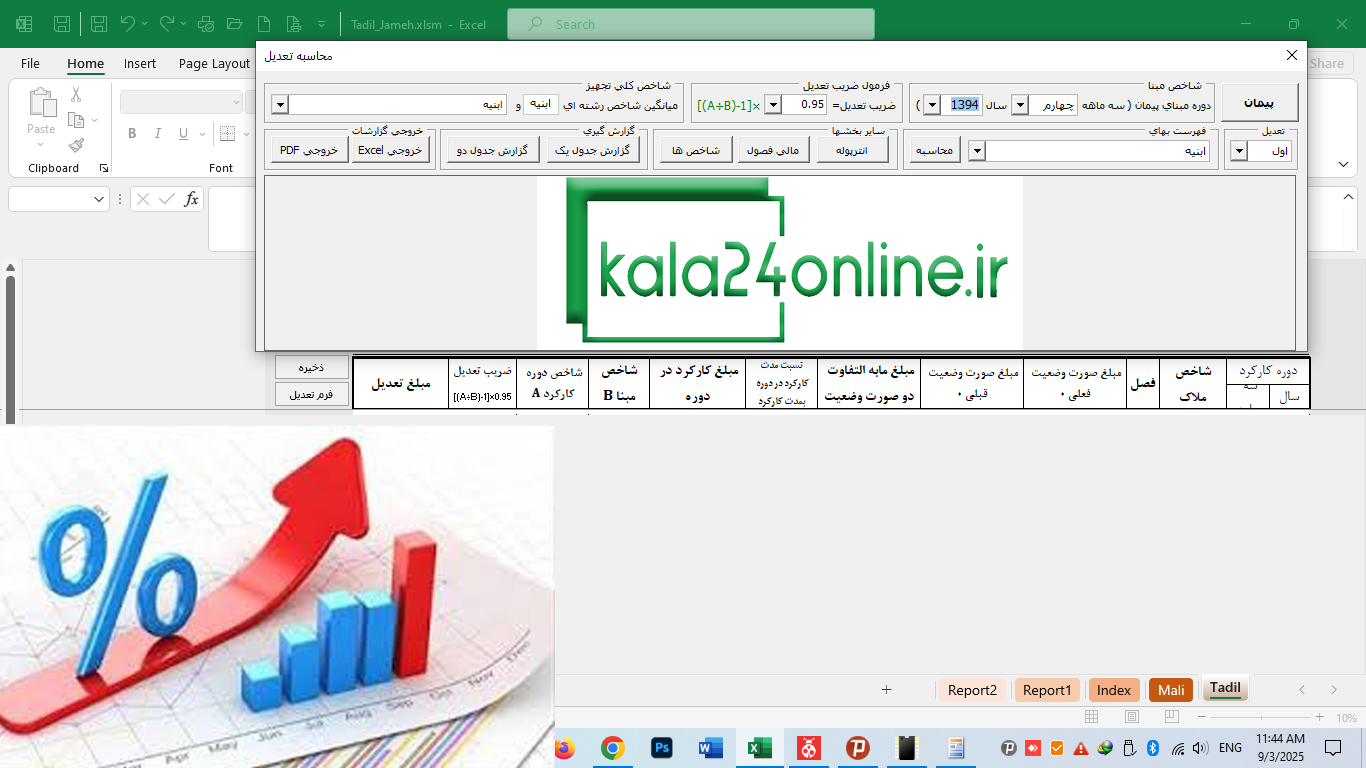 صورت وضعیت نویسی تعدیل رایگان
